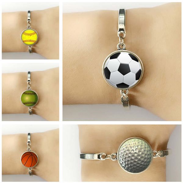 

new bracelet football basketball bowling rugby series bracelet gsfb254 mix order 20 pieces a lot charm bracelets, Black