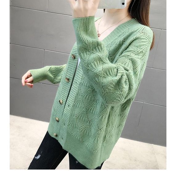 

2021 spring and autumn with new style fashion long sleeve women's sweater coat @12, White;black