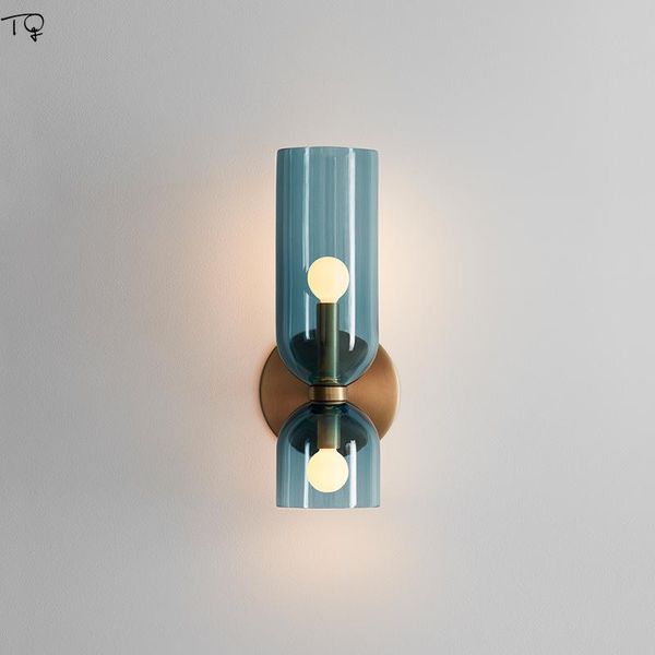 

wall lamp nordic design minimalist glass lights for room decor living/dining e14 led indoor lighting bedside bedroom background