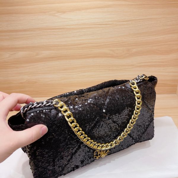 

new designer sequins cow leather handbag bag leather handbag shoulder bag flap bag shoulder handbag ready stock size 30/25