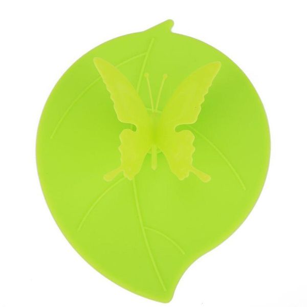 

sile leaf shaped cup cover heat resistant sealed cap leakproof cups lid foliage easy to carry easy to clea jllrvk