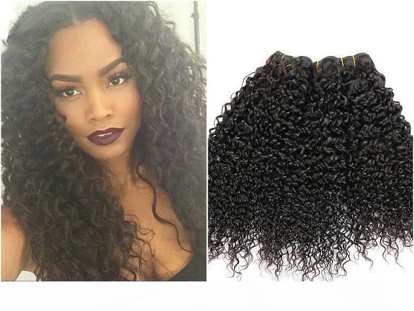 

2 bundle brazilian kinky curly human hair weave natural color hair bundles indian malaysian peruvian mongolian cambodian hair extension, Black;brown