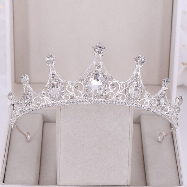 

new wedding hair accessories baroque rhinestone crystal crown wedding crown headdress bridal crown bridal hair accessories tiara, Slivery;golden