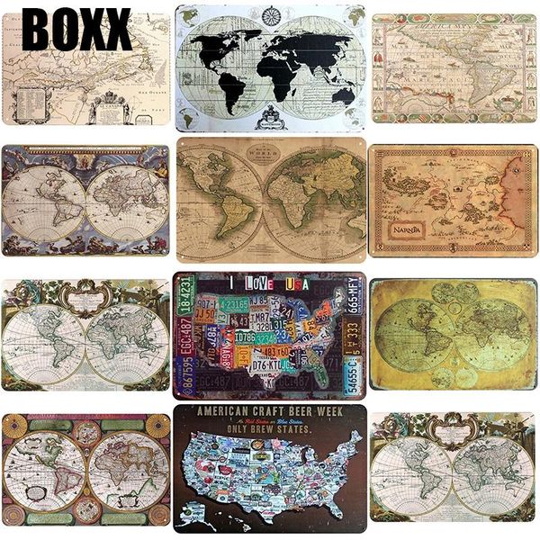 

мир карта налет металлический металл старинные оловянные знаки олова pin up потертый шикарный декор металлические знаки винтажные батонкие у