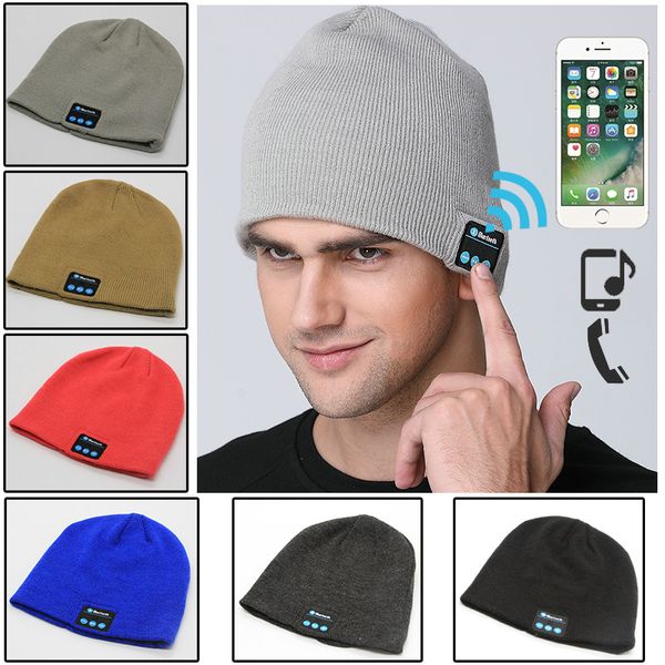 più recente cappello bluetooth musica berretto berretto mini altoparlante wireless ricevitore bluetooth cuffia auricolare audio