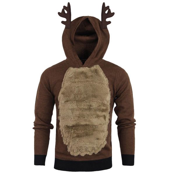 

camisola das senhoras do natal hoodies outono quente, Black