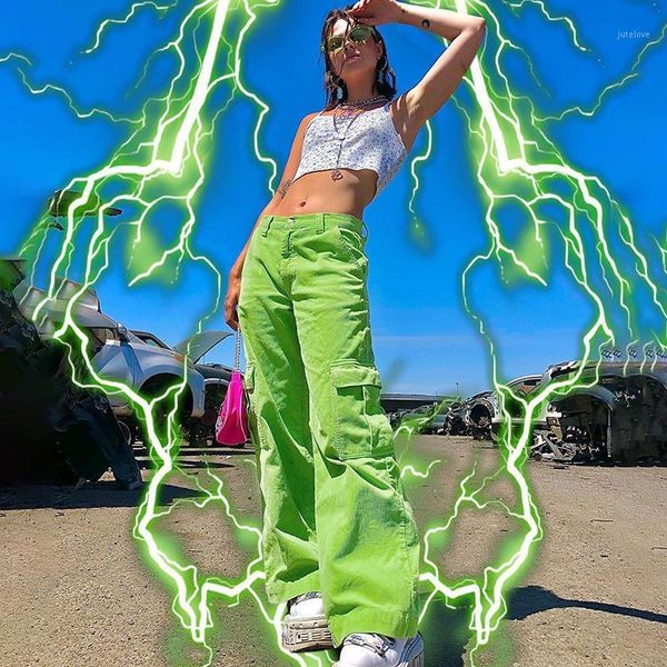 

autumn new style hip-hop trousers loose casual high-waist corduroy straight-leg pants1, Black;white