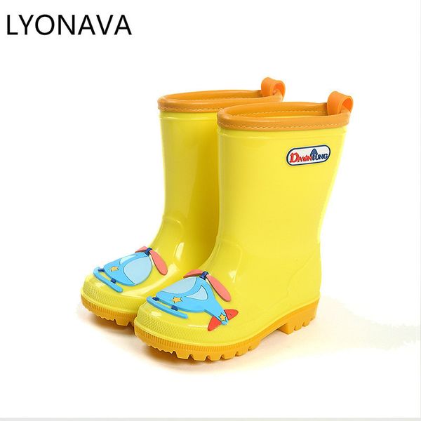

four seasons infants girls rainboots children boots for girls boys kids cartoon rainboots candy color rain boot waterproof shoes q1216, Black;grey
