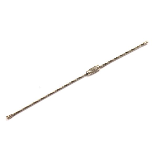 

15cm 5 keychain pcs wire stainless cable steel key ring for outdoor f-best, Silver