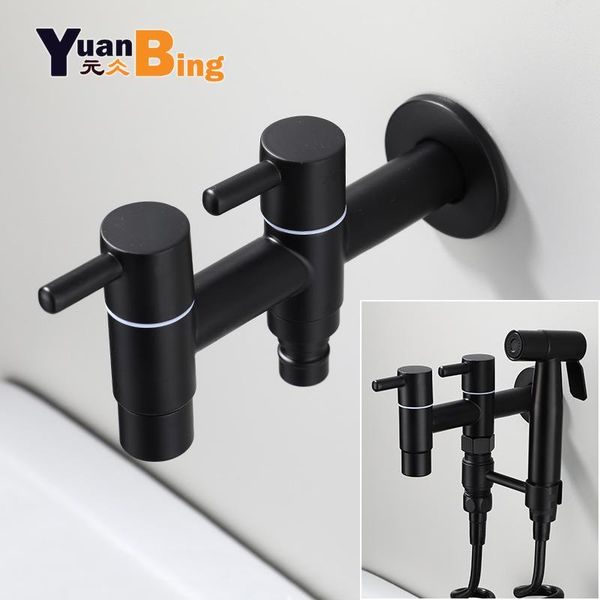 

bathroom sink faucets washing machine faucet bidet stainless steel tap single cold garden black outdoor mixer small