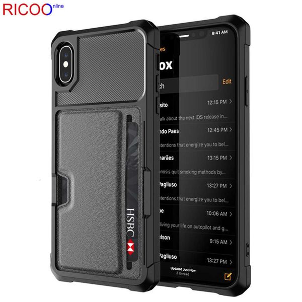 

sewqsuitable for vip 11pro max car magnetic plug-in case 7plus anti falling card sleevevtrvgt