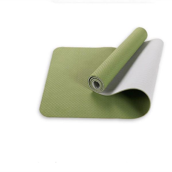 

6mm thick tpe monochrome yoga mat sports mat environmental protection and tasteless non-slip fitness outdoor mat