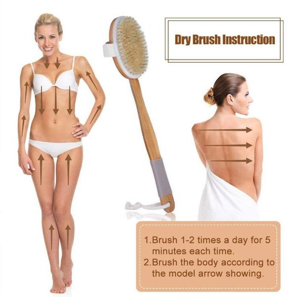 

натуральная щетина для ванны длинная ручка деревянные щетинки мягкие волосы набрать душевую щетку удалить роговой массаж щетка d20 wmteyq hx