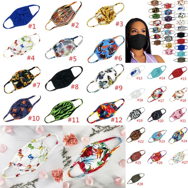 

print double anti-uv layer dustproof foral designer butterfly masks women men mouth cover fashion washable face mask 28outletk7ue