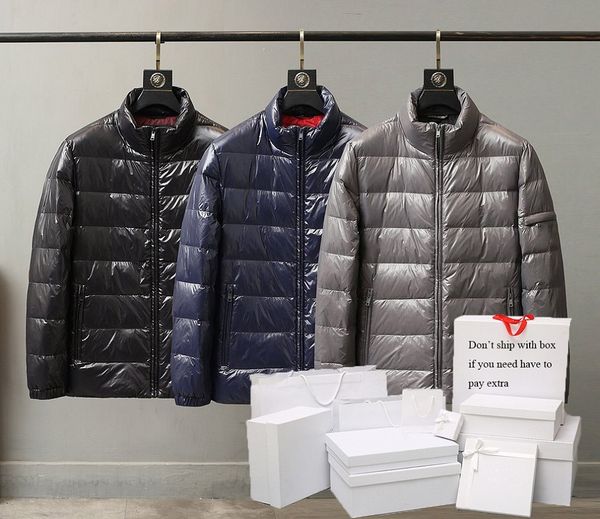 

parkas mens down jackets classic outerwear men puffer coats pocket 2020 winter jackets letter pattern mens clothings, Black