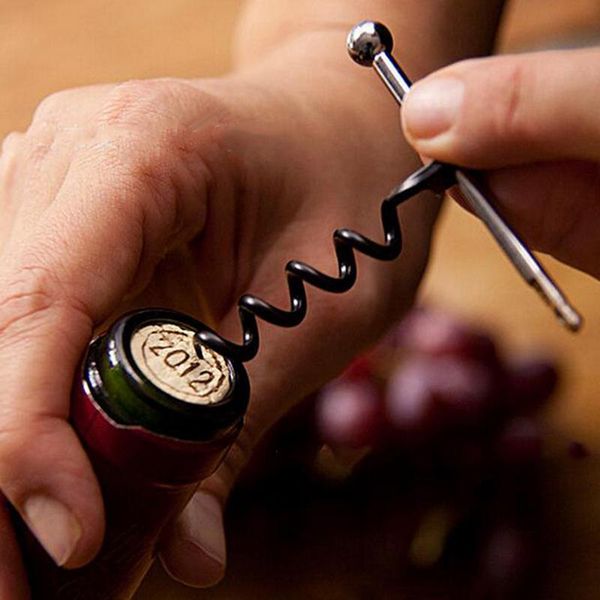 

mini wine beer bottle opener stainless steel double hinged corkscrew with ring outdoor keychain wine opener kitchen gadgets