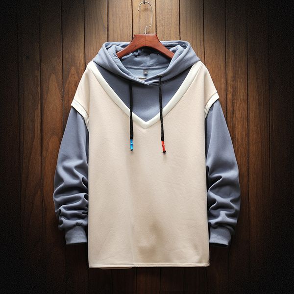 

2021 new autumn spring hip hop fashion black streetwear oversize hoodie pieces male sweatshirt long sleeve pk5c