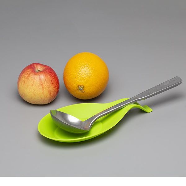 

1pcs sile heat resistant spoon fork mat rest utensil spatula holder spoon pad tray holder kitchen cooking tool acce jllfad