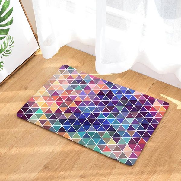 

flannel geometric door mats household bathroom door mats foot long bedroom1