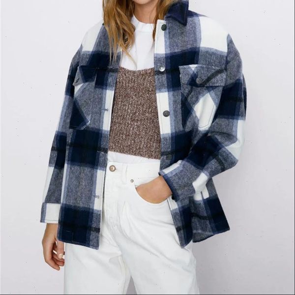 

2021 women fashion plaid za long jacket female spring cotton green long sleeve outwear women casual single breasted jacket, Black;brown