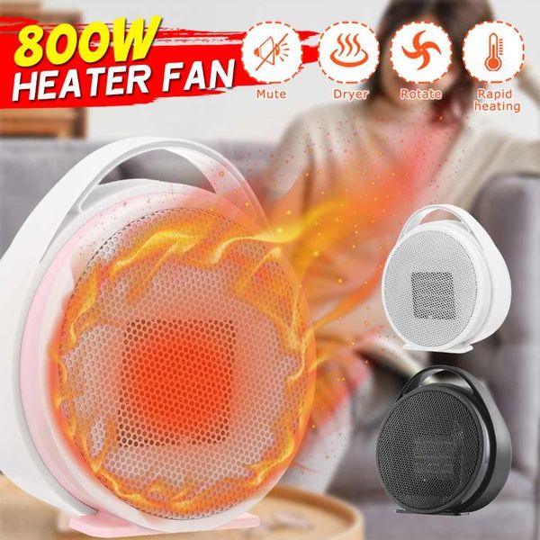 

electric heater 800w portable electric mini fan space heater winter warmer home office desk 220v for winter bathroom heating