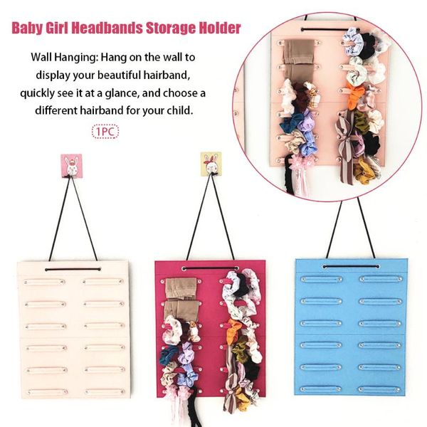 

storage boxes & bins hair tie headbands holder space saving display wall door baby girl fixing home decor organizer accessories hanging bag