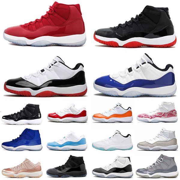 

11 mens womens basketball shoes 11s trainers low wmns concord bred high 2021 cap and gown gamma blue space jam snakeskin sports sneakers