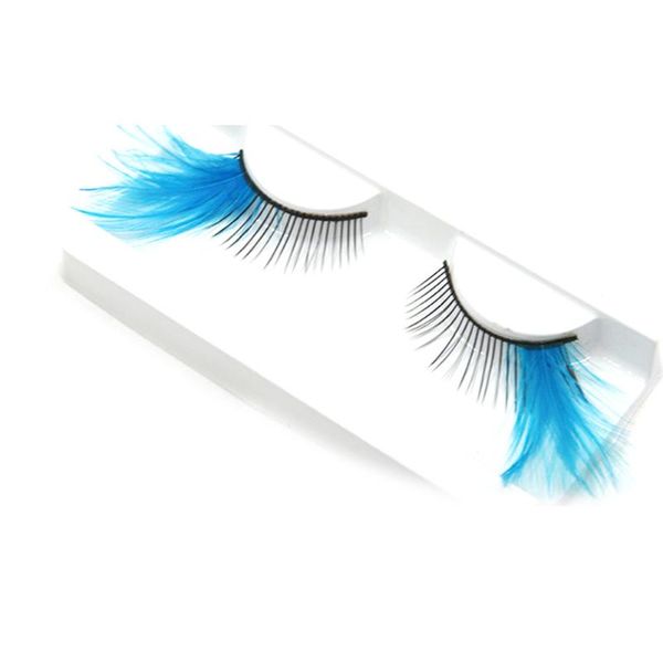 

false eyelashes women fancy soft long feather eye lashes makeup party club