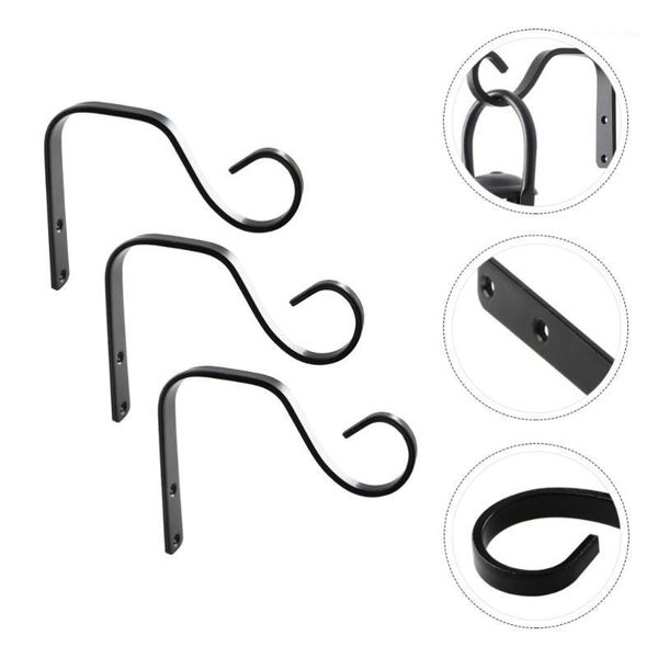 

3pcs iron wall hooks planter hooks heavy duty metal plant hangers1