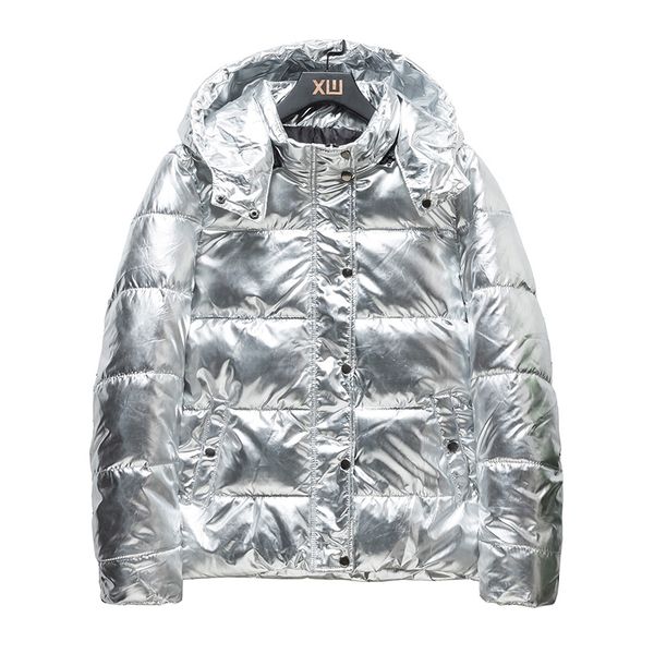 

waterproof ski puffer jacket for men winter clothing 2020 fashion trend bright bubble coat teens casual fluffy padded streetwear, Black;brown