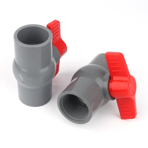 

watering equipments 3pcs/lot 20-50mm pvc globe valve water pipe connector agriculture garden irrigation fittings aquarium supply tube joint