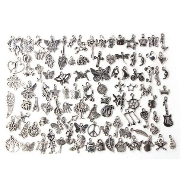 

for charms 100pcs/lot european tibetan pendant silver alloy jewelry making, Bronze;silver