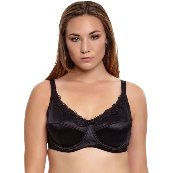 

bl953 women big size bra red/purple/black/khaki color spandex satin embroidery underwear have 36-46c/d/dd/ddd/e/f plus size bra 201202, Red;black
