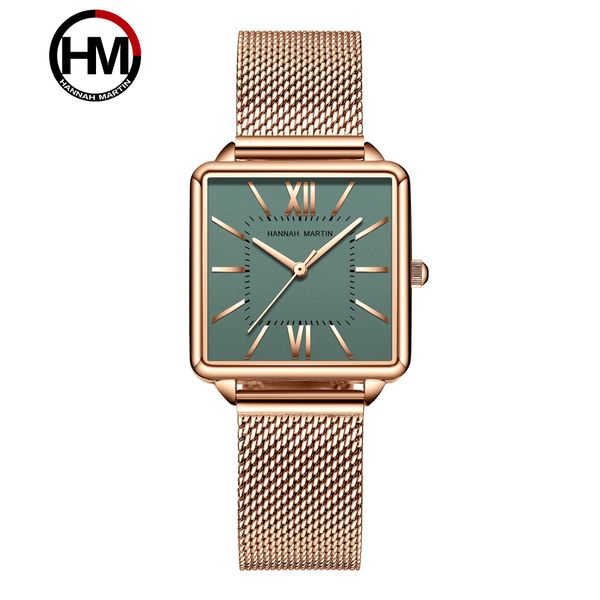 

лучшие роскошные часы женские кварцевые наручные часы женщина роза золотая сетка band square fashion dial часы женские браслет часы подарок, Slivery;brown