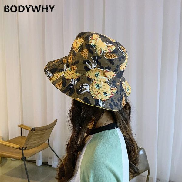 

double-sided fisherman hat female korean version of the wild japanese harajuku tide basin hat autumn and winter travel sun, Blue;gray