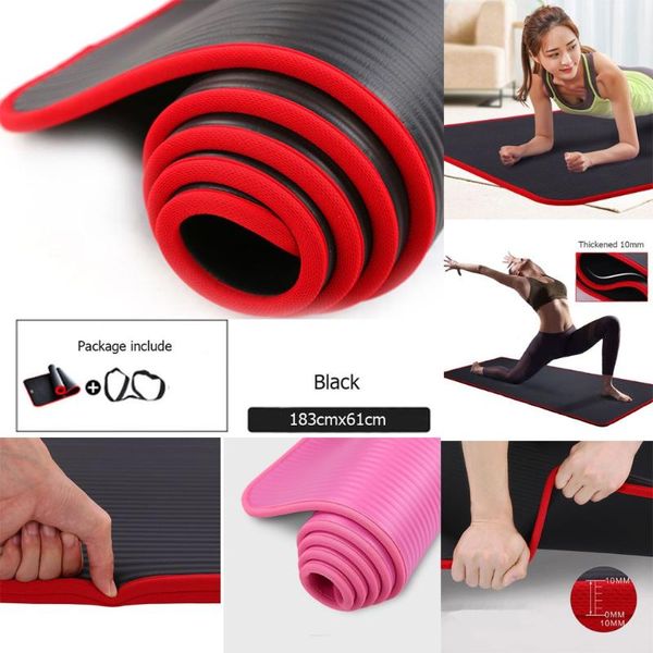 

thickened edged yoga mat sports non-slip yoga blanket thickened indoor mat with good quality#40