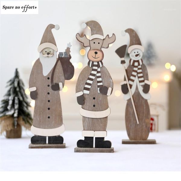 

wooden cartoon ornaments christmas decoration window cafe scene christmas specials new year's eve decorations holiday decoration1
