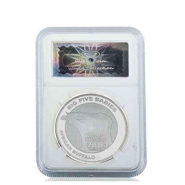 

rh silver plated african wildlife zambia buffalo commemorative coin challenge coins collectibles for business gifts f wmtzqr