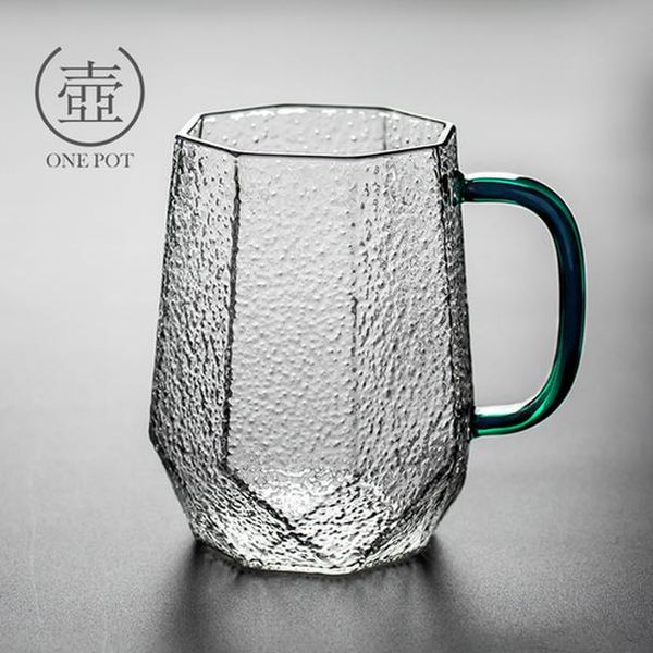 

pyrex glass mug office men and women drink glass transparent creative large capacity bubble tea cup household bbygew