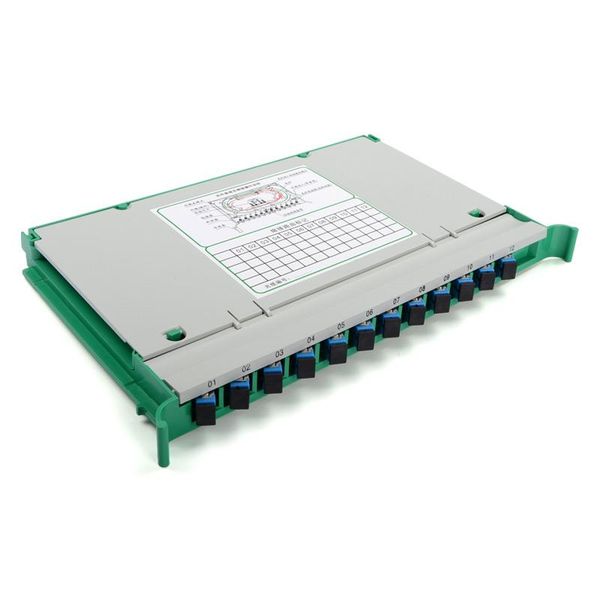 

fiber optic equipment 3pcs tray 30 sc 12 core ftth fusion apc odf cabinet distribution integrated module factory wholesale