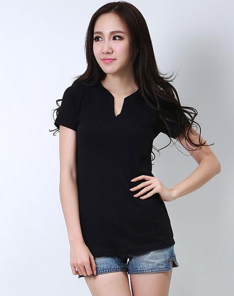 

t-shirt women pink short sleeves shirt 100% cotton awesome femme summer top, White