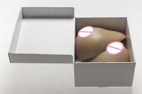 

silicone asymmetrical breast forms 1000g/pair cosplay crossdresser realistic silicone boobs 36d/38c cup1, Black;white