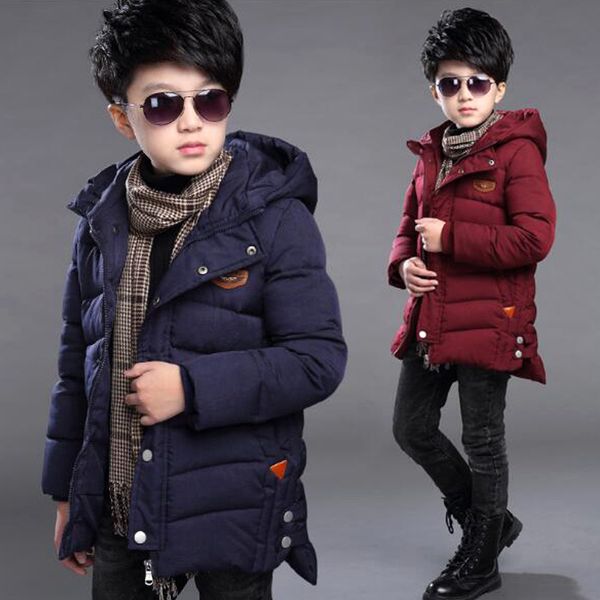 New Boys Inverno Roupas 4 Manter Quente 5 Crianças 6 Outono Inverno 9 Casaco 8 Médio de 10 anos 12 Pilha Mais Espessura Algodão Casacos