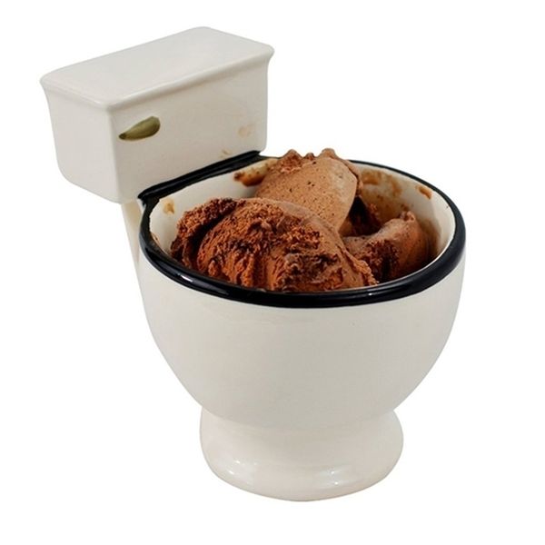 

new creative novelty funny toilet ceramic cup mug toy with handle 300ml coffee tea ice cream cup funny for gifts y200428