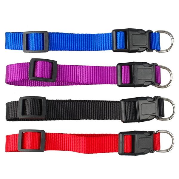

durable nylon dog collar adjustable pet dog collars pet puppy necklace for small medium large breeds basic collar siz bbyrqi