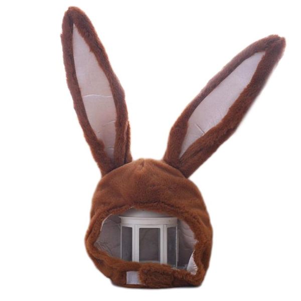 

beanie/skull caps funny long ears plush hood hat stuffed toy cosplay costume headgear x5xa, Blue;gray