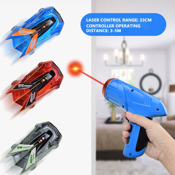 Nuevo juguete RC Car Wall Climbing Control infrarrojo Racing Car Gravity Techo giratorio Stunt Control remoto de juguete para regalo de Navidad LJ200919