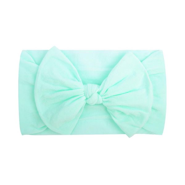 

1 piece soft baby headband elastic knot turban nylon headbands for girls head wrap newborn bow hairband toddler hair accessories q jllokw