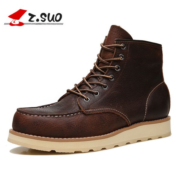 

walking shoes work wear autumn and winter short british martin men's military leather boots c1212, Black;white