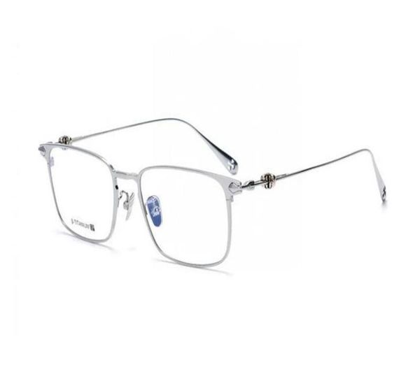 

business men design pure titanium full rim retro myopia eyeglasses brand design clear lens goggle optical eyewear spectacle, Black